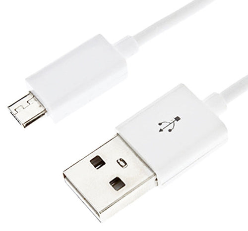 2 PACK: Universal 10 FOOT Micro USB Sync & Charge Data Cables White