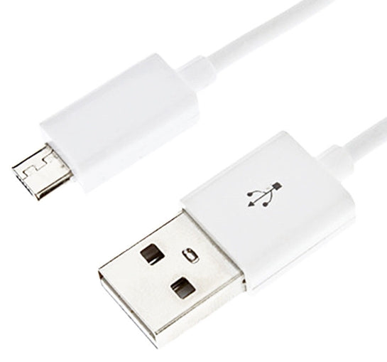 2 PACK: Universal 10 FOOT Micro USB Sync & Charge Data Cables White