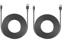 2 PACK: 8 Pin to USB 10 Ft Cable for iPhone 5/6/7 iPad Air (Black)