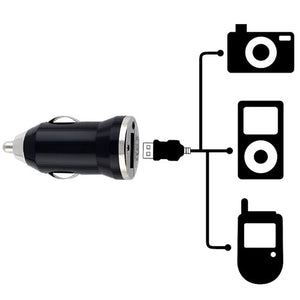 3 Pack: Universal Mini USB Car Charger Adapters in Black