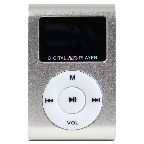 Mini Digital MP3 Player With Micro SD Slot in Silver