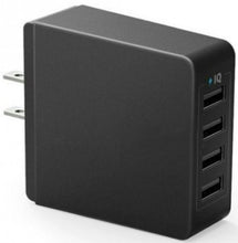 iTD Gear Universal 4-Port USB Super Fast Desktop Home Charger in Black
