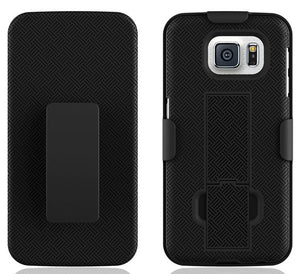 Samsung Galaxy S6 Combo Case Holster & Belt Clip in Black
