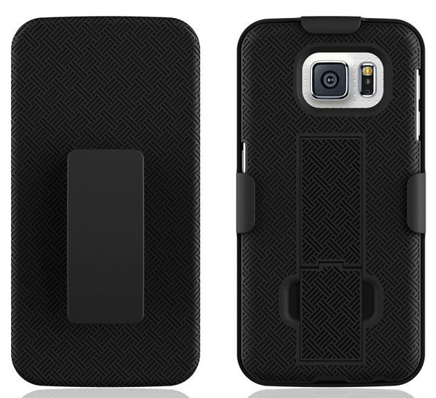 Samsung Galaxy S6 Combo Case Holster & Belt Clip in Black