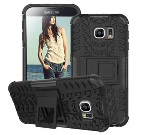 Samsung Galaxy S6 2in1 Stand Case in Black