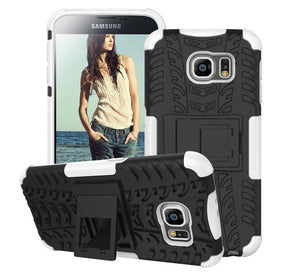 Samsung Galaxy S6 2in1 Stand Case in White