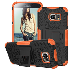 Samsung Galaxy S6 2in1 Stand Case in Orange