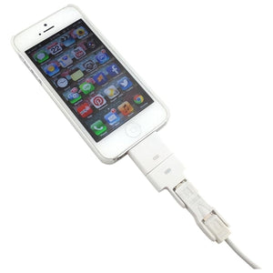 4-in-1 USB to 30 PIN to MINI MICRO USB to 8 PIN Charge & Sync Data Cable Adapter