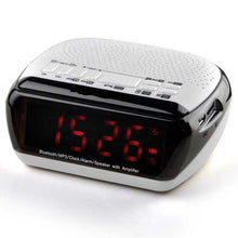 Bluetooth Speaker Alarm Clock w/FM Radio & Memory Card Slot