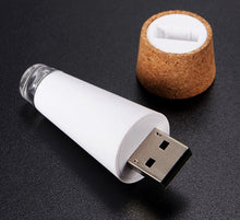 Cork-Shaped Rechargeable LED Bottle Light
