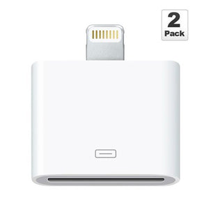 2 PACK: 30 Pin to 8-Pin Adapter for iPad 4/Mini/Air & iPhone 5/5S