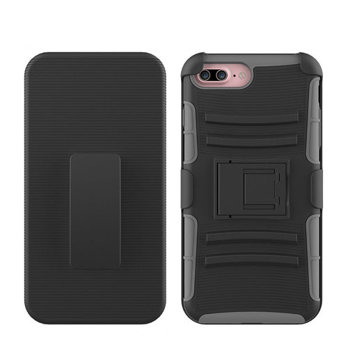 3 in 1 Holster Case & Belt Clip for iPhone 7 in Gray