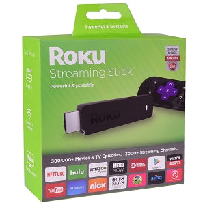 Roku 3600R Streaming Stick 1080p Media Player w/HDMI & Remote Control