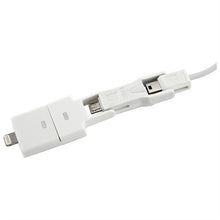 4-in-1 USB to 30 PIN to MINI MICRO USB to 8 PIN Charge & Sync Data Cable Adapter