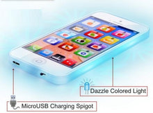 Toy iPhone w/8 Puzzles, LED Lights & Rechargeable Battery