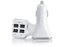 iTD Gear 4 Port USB High Speed Powerful 35 Watt Car Charger in White