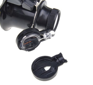 Binocular Magnifier 20x Glasses with LED Light - High Quality
