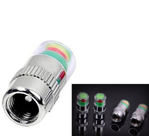 Tire Valve Stem Cap Pressure Monitor - 4 Pack