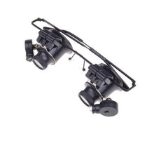 Binocular Magnifier 20x Glasses with LED Light - High Quality