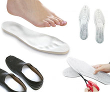 4 Pairs: Unisex Memory Foam Insoles with Arch Support and Cut-To-Fit Size Template