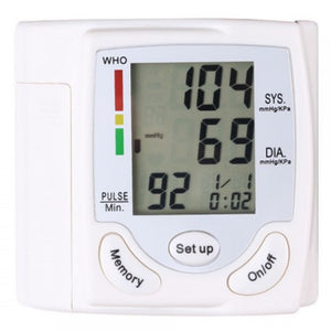 Automatic Digital Wrist Cuff Blood Pressure Monitor