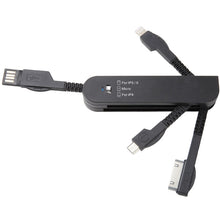 Multi function Swiss Style 4in1-USB Data Sync & Charger Cable 8Pin/30Pin/Micro USB