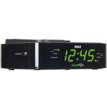 RCA Clock Radio with Soundflow Wireless Audio Speaker and USB Charging