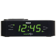 RCA Clock Radio with Soundflow Wireless Audio Speaker and USB Charging