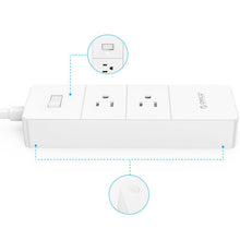 Orico 2 Outlets Power Strip Surge Protector with 4 USB Ports in 5 Feet Power Cord