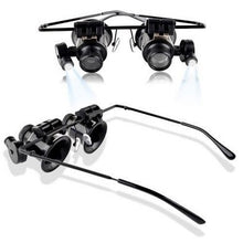 Binocular Magnifier 20x Glasses with LED Light - High Quality