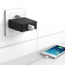 iTD Gear Universal 4-Port USB Super Fast Desktop Home Charger in Black