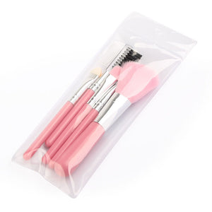 High Quality 5 Piece Makeup Brush Set in Pink