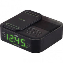 RCA Clock Radio with Soundflow Wireless Audio Speaker and USB Charging
