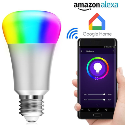 Smart Multicolored LED Bulb Controlled with Smartphone