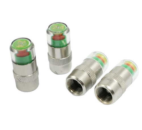 Tire Valve Stem Cap Pressure Monitor - 4 Pack