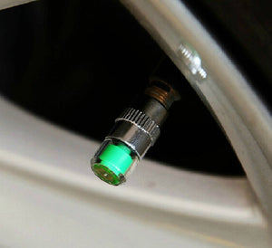 Tire Valve Stem Cap Pressure Monitor - 4 Pack