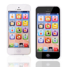 Toy iPhone w/8 Puzzles, LED Lights & Rechargeable Battery