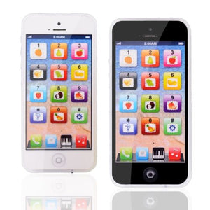 Toy iPhone w/8 Puzzles, LED Lights & Rechargeable Battery