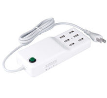 6-Port Rapid Portable USB Desktop Charging Station 12A 60W in White