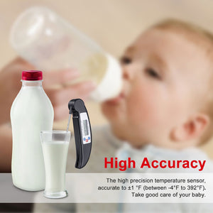 Baytek Digital Instant Read Cooking Thermometer in Black