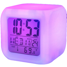 iTD Gear 7 Color LED Digital Alarm Clock w/Temperature