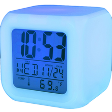 iTD Gear 7 Color LED Digital Alarm Clock w/Temperature