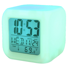 iTD Gear 7 Color LED Digital Alarm Clock w/Temperature