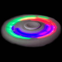 Black LED Light Fidget Tri Spinner Focus Toys ABS Finger Ball For Kids and Adult
