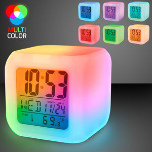 iTD Gear 7 Color LED Digital Alarm Clock w/Temperature