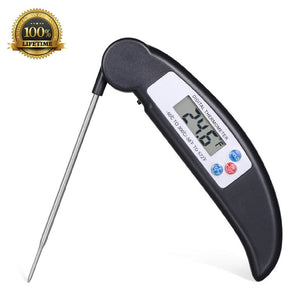 Baytek Digital Instant Read Cooking Thermometer in Black