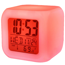 iTD Gear 7 Color LED Digital Alarm Clock w/Temperature