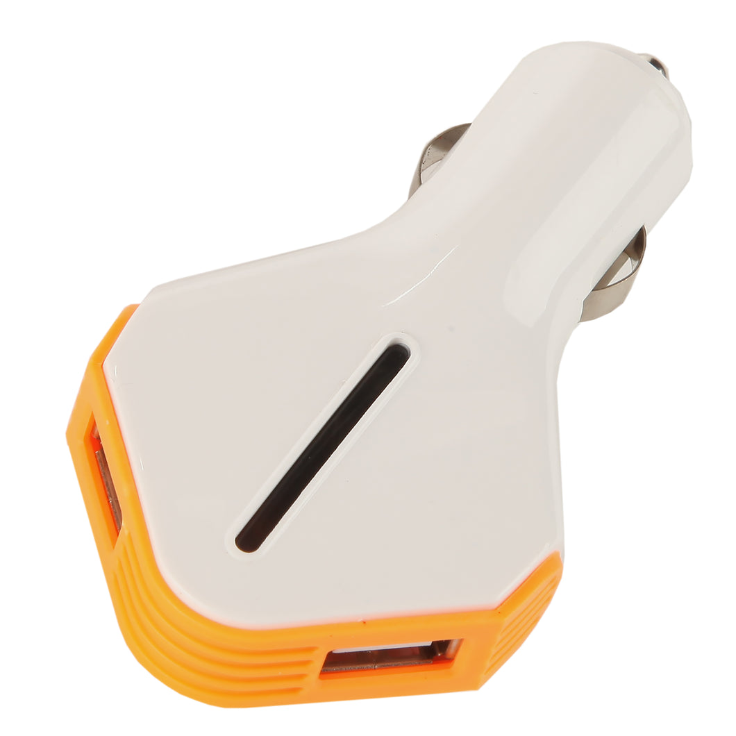 Color Dual USB 2.1 Car Charger in Orange