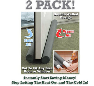 2 Pack of Twin Draft Blockers - Keep In The Heat / Air