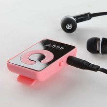 MP3 Player w/SD Card Expansion Slot & Mirror Front in Pink